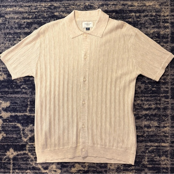 American Eagle Outfitters Other - American Eagle Beige Knitted Button Down